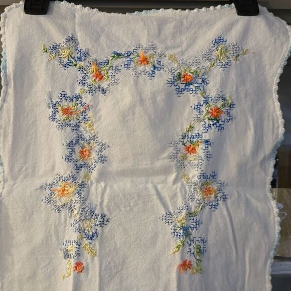 Vintage / Antique Needlepoint Kitchen Towel - Picture 6 of 10